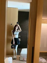 Áo len dệt lửng tay nữ cổ bẻ họa tiết kẻ ô sọc hình thoi thắt nơ eo viền đen style Hàn Quốc mùa thu