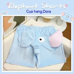 Quần đùi thun hình con voi, con lợn, con gà có còi kêu phát ra tiếng dễ thương cho người lớn và trẻ em