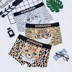Quần sịp nam họa tiết hổ vằn, báo đốm dũng mãnh thoáng mát. Quần sịp đùi boxer nam họa hổ, báo tiết dễ thương.