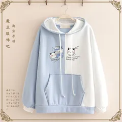 Áo thun hoodie hộp sữa hai màu chia nửa (xả hàng)