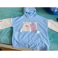 Áo hoodie nỉ in hình khủng long dễ thương. Áo thun nữ có mũ in hình. (xả hàng)