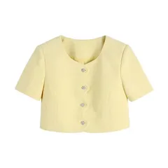 Set vest dạ đùi công sở, set bộ croptop