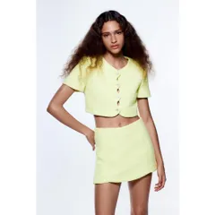 Set vest dạ đùi công sở, set bộ croptop