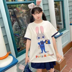 Áo phông mặc cặp đôi thêu hình thỏ và cáo Zootopia dễ thương. Áo thun đôi nam nữ cho cặp đôi tinh nghịch