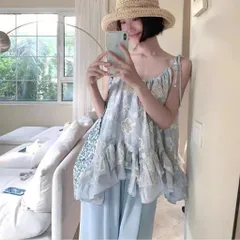 Áo Hai Dây Bèo Tầng Xòe Rộng Voan Thêu Ren Hoa Nữ Tính Đi Biển