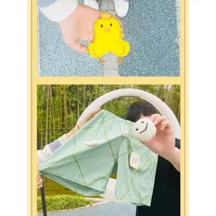 Quần con gà và con rùa nỉ bông mỏng hoạt hình kéo dây rút và còi bóp kêu chíp chíp
