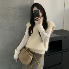 Áo len gile lông cổ cao dáng bẻ cánh dơi nhiều màu phong cách Hàn Quốc