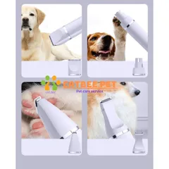 Tông Đơ Cắt Lông Chó Mèo Đa Năng 4 TRONG 1 USB - Máy Mài Móng Kiêm Tỉa Lông Bàn Chân Cho Chó Mèo 824812