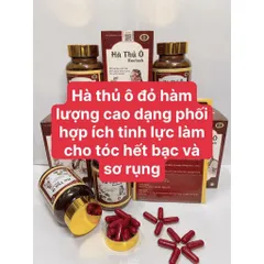 Hà thủ ô roxtech, biotin vitamin B5 giảm tóc bạc sớm, gãy rụng tóc giúp cho tóc chắc khỏe, làm đẹp da chốngg lãoo hóaa min