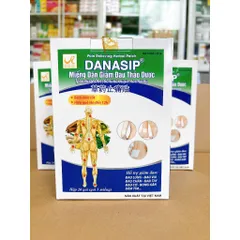 Dán thảo dược giảm đau Danasip bịch 4 miếng (mẫu mới)
