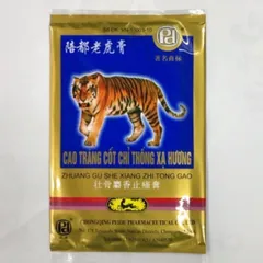Cao Dán Con Cọp ( cao tráng cốt chỉ thống xạ hương ) Dán con cọp 7 chữ