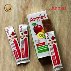 Thanh trái cây sấy dẻo táo & kiwi Annie’s Apple & Kiwifruit Fruit Flats 8 thanh x 10g