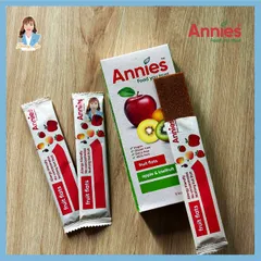 Thanh trái cây sấy dẻo táo & kiwi New Zealand Annie’s Apple & Kiwifruit Fruit Flats 8 thanh x 10g