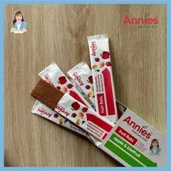 Thanh trái cây sấy dẻo táo & kiwi New Zealand Annie’s Apple & Kiwifruit Fruit Flats 8 thanh x 10g