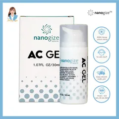 Gel hỗ trợ giảm mụn, mờ thâm New Zealand Nanogize AC Gel 2% BHA 30ml
