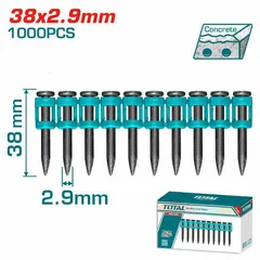 BỘ 1000 ĐINH BẮN BÊ TÔNG TOTAL TAC02381 – 38×2.9MM