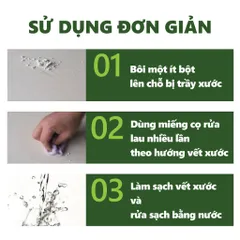 Tẩy Vết xước Gạch JIBAOJU, bột tẩy đa năng hộp 100g - Tẩy xước gạch men, bồn cầu, bồn tắm, vết trầy do chân chống