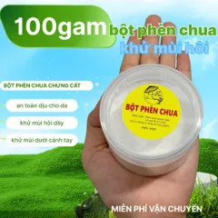 100GR bột phèn chua chưng cất , thành phần tự nhiên N
