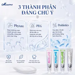 [MUA 1 TUÝP TẶNG 1 BÀN CHẢI] Kem Đánh Răng Muzome 120g Thương Hiệu Nhật Bản - Hỗ Trợ Giảm Ố Vàng, Khử Mùi Hôi Miệng
