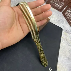 Lược chải đầu bằng đồng thau khử tĩnh điện giúp tóc mượt mà khoẻ đẹp