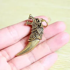 Móng vuốt rồng thiết kế đồng thau đúc đặc dùng trang trí móc khoá xe máy , ô tô EDC simple