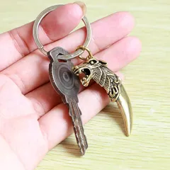 Móng vuốt rồng thiết kế đồng thau đúc đặc dùng trang trí móc khoá xe máy , ô tô EDC simple