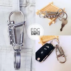 Móc khoá inox 304 thủ công cao cấp sử dụng que hàn 2 ly cứng cáp và sáng bóng