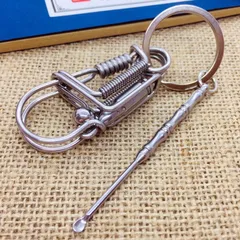 Móc khoá inox 304 thủ công cao cấp kết hợp phụ kiện độc lạ
