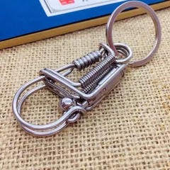 Móc khoá inox 304 thủ công cao cấp kết hợp phụ kiện độc lạ