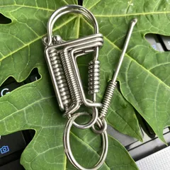 Móc khoá inox 304 thiết kế thủ công độ dày 2 ly cứng cáp bền đẹp