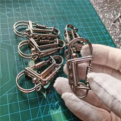 Móc khoá thủ công inox độc lạ 308 dày 2 ly sáng bóng bền đẹp