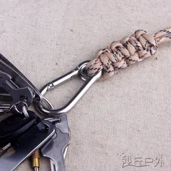 Móc khoá inox 304 thép không gỉ kết hợp dây dù paracord cực kì chắc chắn