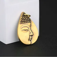 Móc khoá phong thuỷ hình phật a di đà bằng đồng thau