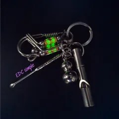 Móc khoá nghệ nhân inox 304 độ dày 2 ly kết hợp đá dạ quang phát sáng cực đẹp
