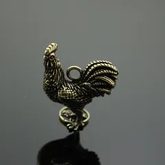 Móc khoá 12 con giáp dành cho tuổi gà thiết kế bằng đồng thau