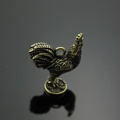 Móc khoá 12 con giáp dành cho tuổi gà thiết kế bằng đồng thau