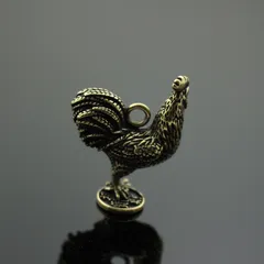 Móc khoá 12 con giáp dành cho tuổi gà thiết kế bằng đồng thau