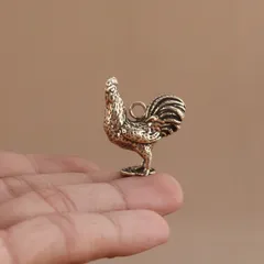 Móc khoá 12 con giáp dành cho tuổi gà thiết kế bằng đồng thau