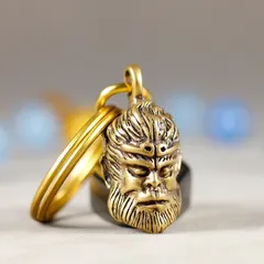 Móc khoá đồng phong thuỷ tôn ngộ không thiết kế đồng thau độc lạ