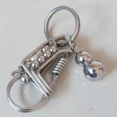 Móc khoá inox  thủ công  cao cấp phong thuỷ gắn hình phật tổ như lai cầu bình an