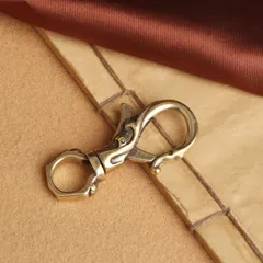 Móc khoá đồng thau đơn giản IS 95 tặng kèm khoen đồng EDC simple