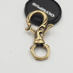 Móc khoá đồng thau đơn giản IS 95 tặng kèm khoen đồng EDC simple