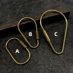 Móc khoá edc thiết kế đồng thau trang trí chìa khoá xe máy oto