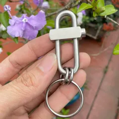 Móc khoá inox 304  cao cấp dày 8 ly cứng cáp