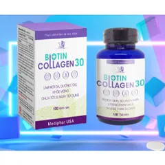 Biotin Collagen 30 đẹp da, giúp da trắng mịn, giúp tóc móng chắc khỏe, hạn chế rụng tóc gãy móng giảm thâm nám, tàn nhan