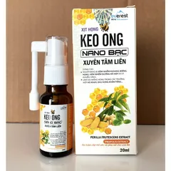 Xịt họng keo ong nano bạc Xuyênn tâmm liên giúp giảm ho, giảm đau rát, ngứa họng T t toi