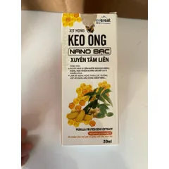Xịt họng keo ong nano bạc Xuyênn tâmm liên giúp giảm ho, giảm đau rát, ngứa họng T t toi