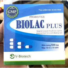 Men tiêu hoá BIOLAC PLUS lợi khuẩn cân bằng vi khuẩn đường ruột tiêu hóa tốt hơn min tui