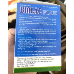 Men tiêu hoá BIOLAC PLUS lợi khuẩn cân bằng vi khuẩn đường ruột tiêu hóa tốt hơn min tui