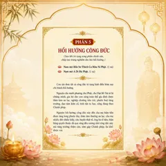 Bộ 2 Tờ Nghi Thức Trì Tụng Kinh Đại Thừa Tại Gia – Hướng Dẫn 6 Bước, 4 Mặt, Khổ 25x30